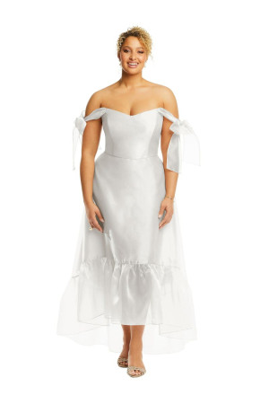 Alfred Sung Starlight D846 Long High Low Organdy Gown